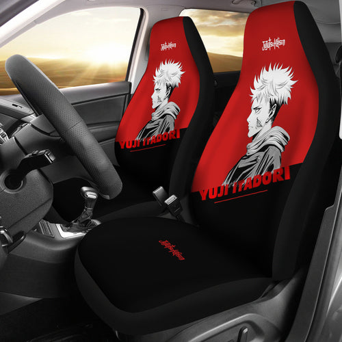 Yuji Itadori Seat Covers Fan Art Jujutsu KaiSen Anime Car Seat Covers Fan Gift Ci0631