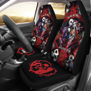 Nightmare Before Christmas Car Seat Covers Jack Skellington Loves Sally Car Accessories Ci220930-11
