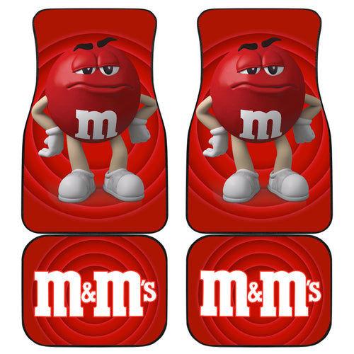 M&M Red Chocolate Funny Car Floor Mats Car Accessories Ci220525-02
