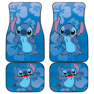 Stitch Car Floor Mats Stitch Hawaii Flowers Car Accessories Ci221108-05a