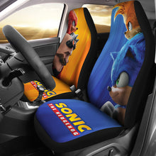 Load image into Gallery viewer, Sonic Vs Dr Eggman Sonic The Hedgehog Car Seat Covers Movie Car Accessories Custom For Fans Ci22060611