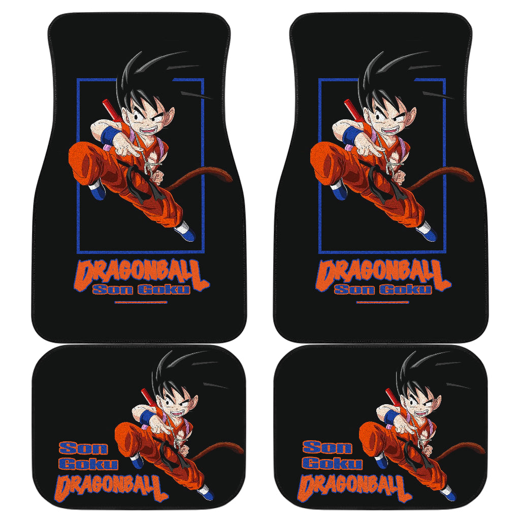 Goku Kid Dragon Ball Orange Car Floor Mats Anime Car Mats Ci0728