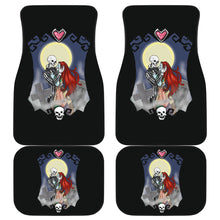 Load image into Gallery viewer, Nightmare Before Christmas Cartoon Car Floor Mats - Jack Skellington And Sally Gather Again Moonlight Car Mats Ci101502