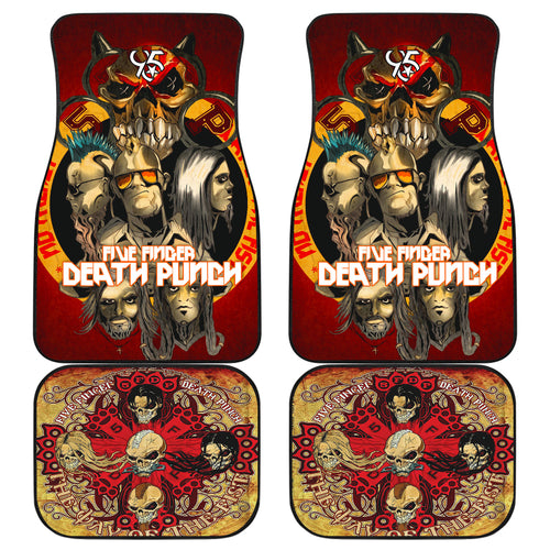 Five Finger Death Punch Rock Band Car Floor Mats Five Finger Death Punch Car Accessories Fan Gift Ci120803