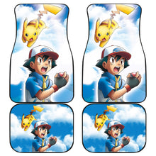 Load image into Gallery viewer, Pokemon Anime  Car Floor Mats - Ask Ketchum Satoshi And Pikachu Fighting Blue Sky Car Mats Ci111002