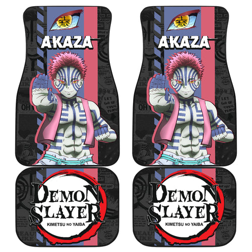 Demon Slayer Car Floor Mats Akaza Car Accessories Fan Gift Ci220225-06