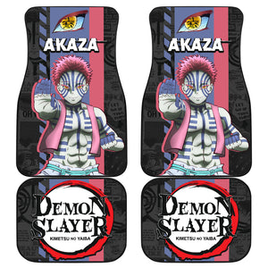 Demon Slayer Car Floor Mats Akaza Car Accessories Fan Gift Ci220225-06