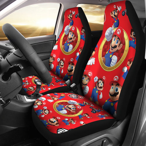 Super Mario Car Seat Covers Custom For Fans Ci221216-08