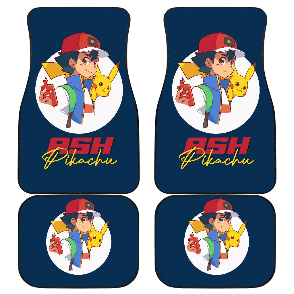 Ash Ketchum Pokemon Car Floor Mats Anime Car Accessories Ci102903