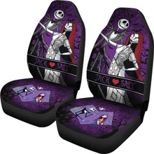 Load image into Gallery viewer, Jack Sally Car Seat Covers Nightmare Before Chrismtas Ci221221-06