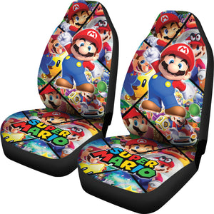 Super Mario Car Seat Covers Custom For Fans Ci221219-05