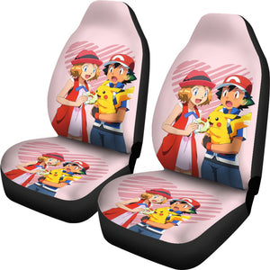 Anime Ash Ketchum Pokemon Car Seat Covers Pokemon Characters Car Accessorries Ci112103