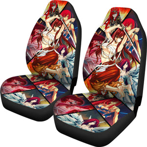 Erza Scarlet Fairy Tail Car Seat Covers Anime Car Accessories Custom For Fans Ci22060102