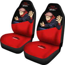 Load image into Gallery viewer, Yuji Itadori Seat Covers Fan Art Jujutsu KaiSen Anime Car Seat Covers Fan Gift Ci0631