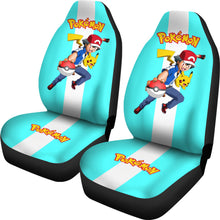 Load image into Gallery viewer, Pikachu Pokemon Seat Covers Pokemon Anime Car Seat Covers Ci102805
