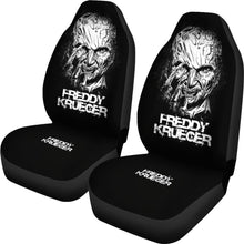 Load image into Gallery viewer, Horror Movie Car Seat Covers | Freddy Krueger Dissolving Face Black White Seat Covers Ci083121