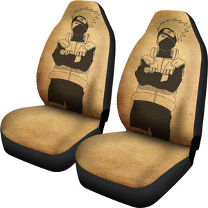Naruto Car Seat Covers Kakashi Artwork On Paper Seat Covers 04 CarInspirations 2