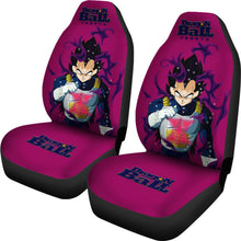 Load image into Gallery viewer, Vegeta Angry Dragon Ball Anime Purple Car Seat Covers Unique Design Ci0814