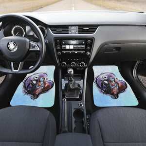 Nightmare Before Christmas Cartoon Car Floor Mats | Pretty Jack And Sally Couple Love Car Mats Ci092505