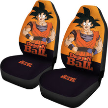 Load image into Gallery viewer, Dragon Ball Anime Car Seat Covers | Smiling Son Goku Orange Seat Covers Ci100804