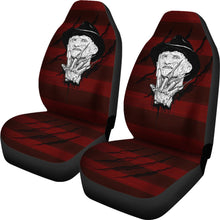 Load image into Gallery viewer, Horror Movie Car Seat Covers | Freddy Krueger With Glove Artwork Seat Covers Ci082721