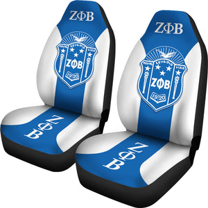 Zeta Phi Beta Sororities Car Seat Covers Custom For Fans Ci230207-04