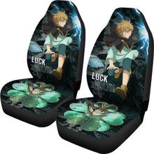 Load image into Gallery viewer, Black Clover Car Seat Covers Luck Voltia Black Clover Car Accessories Fan Gift Ci122003