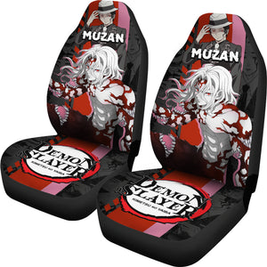 Demon Slayer Car Seat Covers Muzan Car Accessories Fan Gift Ci220224-05