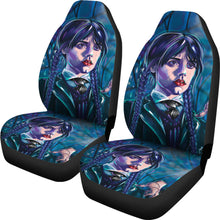 Load image into Gallery viewer, Wednesday Car Seat Covers Custom For Fans Ci221214-09