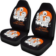 Load image into Gallery viewer, Nightmare Before Christmas Cartoon Car Seat Covers - Jack Skellington And Sally Unpainted Artwork Seat Covers Ci101203