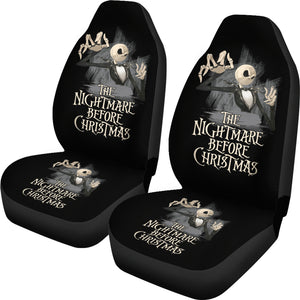 Nightmare Before Christmas Cartoon Car Seat Covers - Evil Jack Skellington Hand Grabbing Seat Covers Ci100901