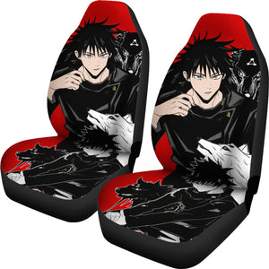 Megumi Fushiguro Car Seat Covers Jujutsu KaiSen Anime Fan Gift Ci0607