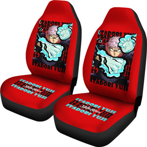 Yuji Itadori Anime Car Seat Covers Fan Jujutsu KaiSen Seat Covers Ci0612