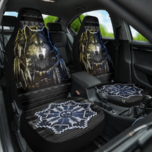 Load image into Gallery viewer, Wolf Native American Car Seat Covers Car Accessories Ci220419-04