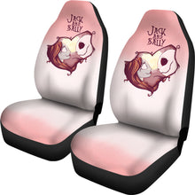 Load image into Gallery viewer, Nightmare Before Christmas Cartoon Car Seat Covers - Jack Skellington And Sally Sweet Love Cherry Pink Seat Covers Ci101303