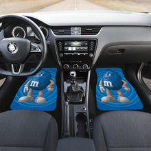 Load image into Gallery viewer, M&amp;M Blue Chocolate Funny Car Floor Mats Car Accessories Ci220525-09
