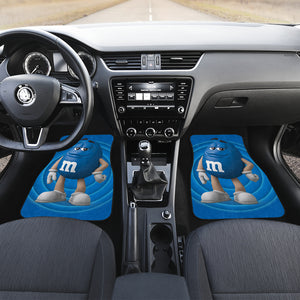 M&M Blue Chocolate Funny Car Floor Mats Car Accessories Ci220525-09
