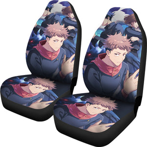 Yuji Itadori Car  Seat Covers Jujutsu Kai Sen Anime Covers Ci0607