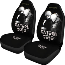 Load image into Gallery viewer, Satoru Gojo Dark Jujutsu KaiSen Car Seat Covers Anime Yellow Seat Covers Ci0714