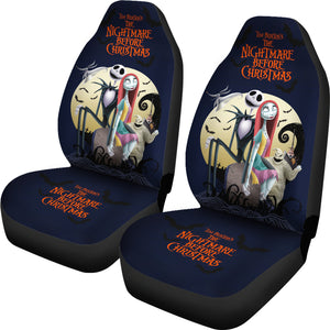 Nightmare Before Christmas Cartoon Car Seat Covers | Jack And Sally With Villains Oogie Boogie Seat Covers Ci092502