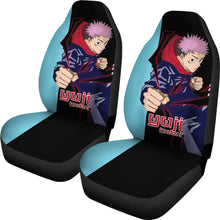 Load image into Gallery viewer, Yuji Itadori Car Seat Covers Fan Art Jujutsu KaiSen Anime Seat Covers Fan Gift Ci0630