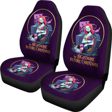 Load image into Gallery viewer, Nightmare Before Christmas Cartoon Car Seat Covers - Beautiful Sally Sitting With Her Cat Seat Covers Ci101401