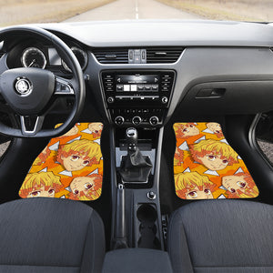 Demon Slayer Animer Car Floor Mats Agatsuma Zenitsu Car Accessories Fan Gift Ci011508