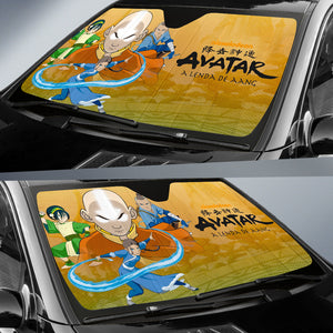 Avatar The Last Airbender Anime Auto Sunshade Avatar The Last Airbender Car Accessories Aang And Friends Ci121405