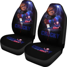 Load image into Gallery viewer, Chucky Blood Horror Film Car Seat Covers Chucky Horror Film Car Accesories Ci091421