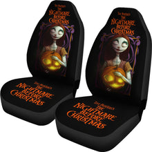 Load image into Gallery viewer, Nightmare Before Christmas Cartoon Car Seat Covers - Sally Hugging Lightning Pumpkin Seat Covers Ci093005