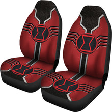 Load image into Gallery viewer, Black Widow Logo Car Seat Covers Custom For Fans Ci230106-04