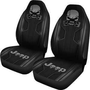 Jeep Skull Black Car Seat Covers Car Accessories Ci220602-10