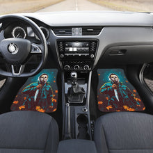 Load image into Gallery viewer, Horror Movie Car Floor Mats | Michael Myers In Forest Leaves Patterns Car Mats Ci090221