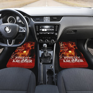 Horror Movie Car Floor Mats | Freddy Krueger Flaming Sunset Car Mats Ci082721